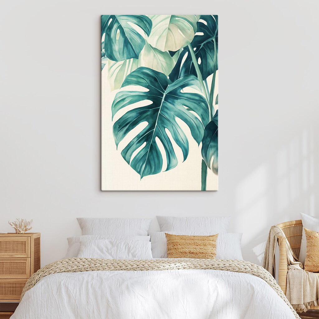 Lush green leaves in soft hues Lush green leaves in soft hues