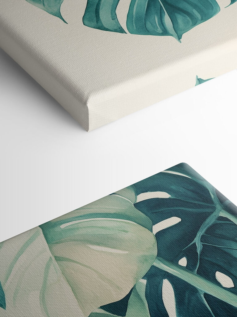 Lush green leaves in soft hues Lush green leaves in soft hues