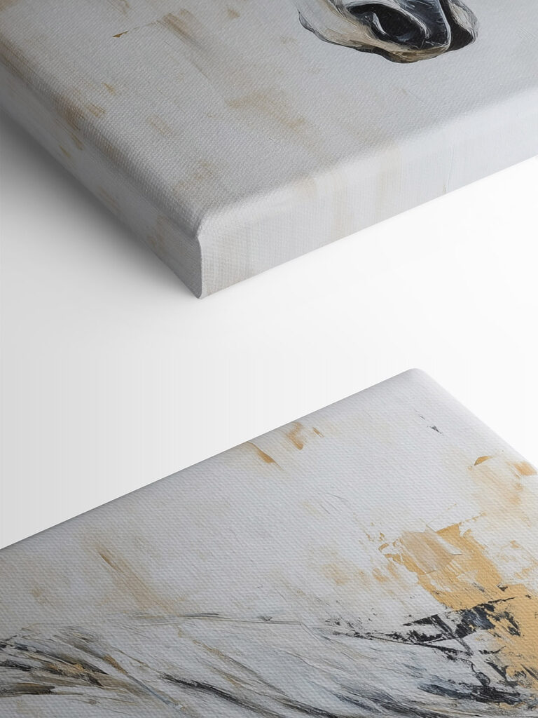 Painting of a white horse Painting of a white horse