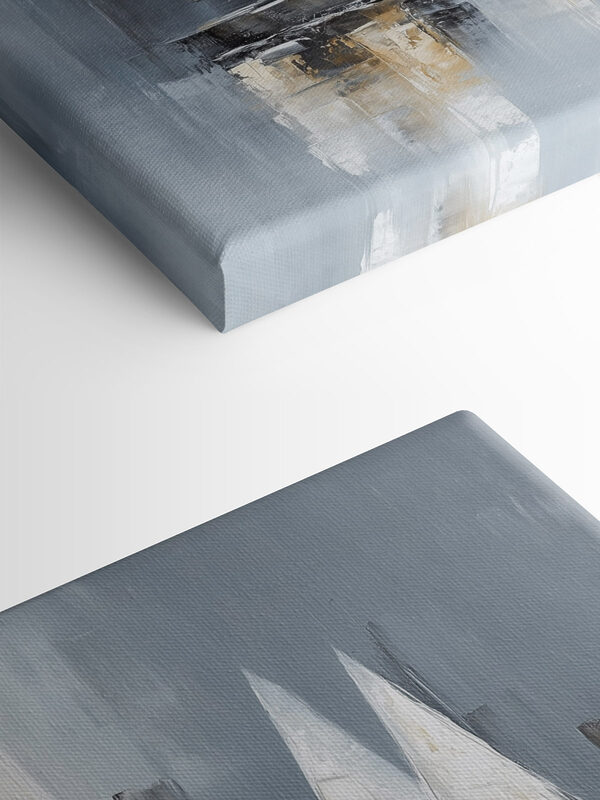 Painting of sailboats on water