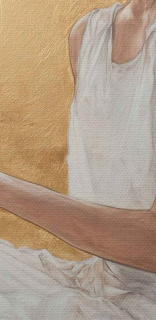 Woman in a white dress holding a bird Woman in a white dress holding a bird