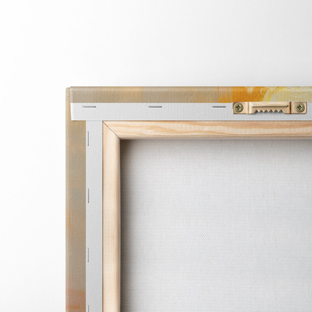 Painting of a woman holding a flower and a bird