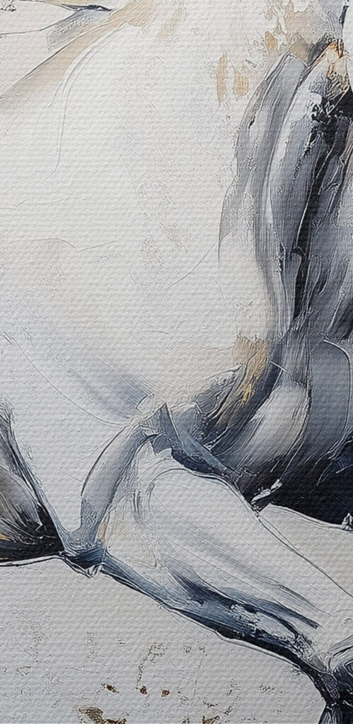 Painting of a white horse Painting of a white horse