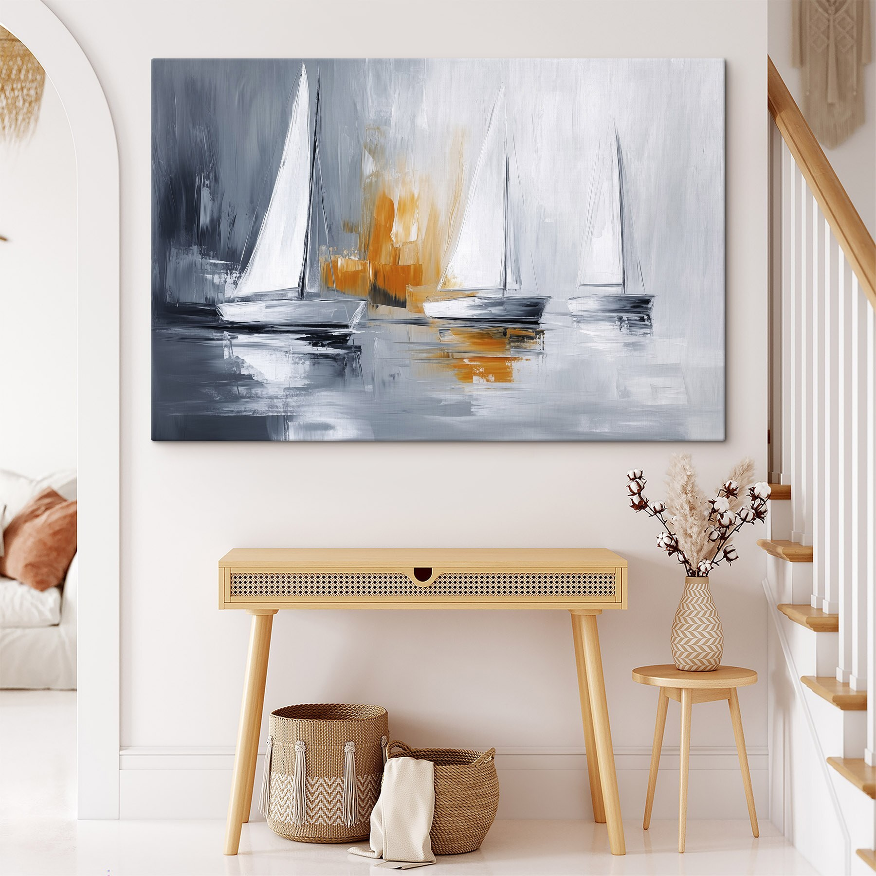 Group of boats on water