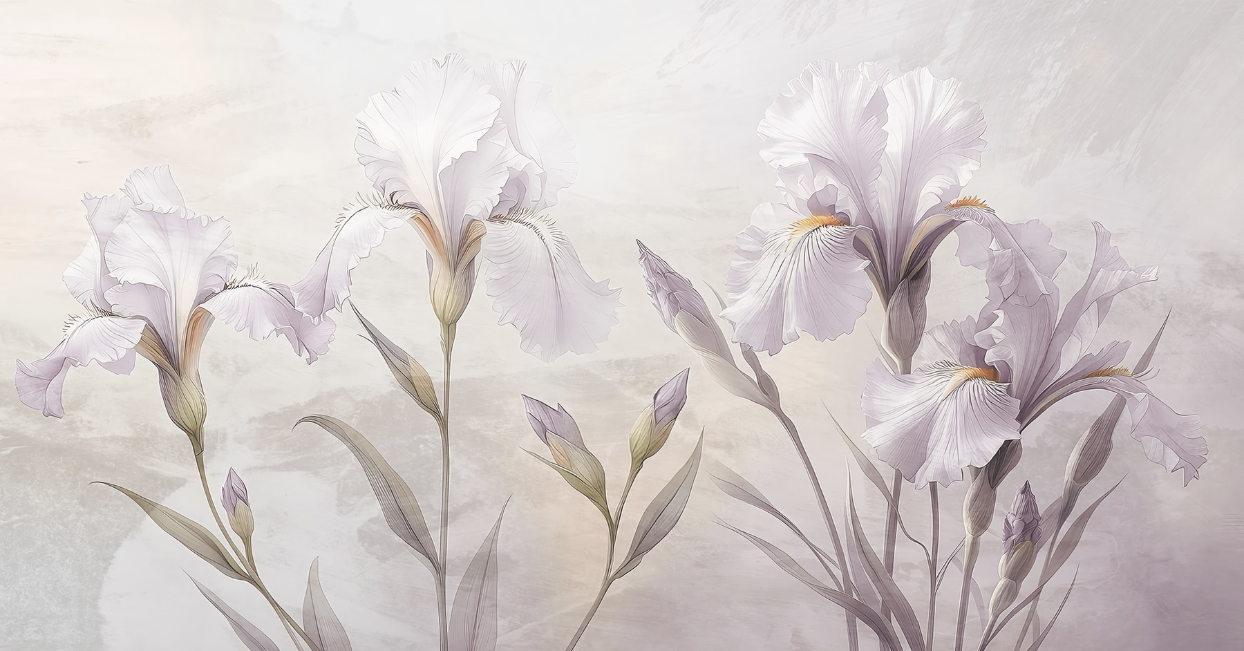 Delicate petals in soft hues