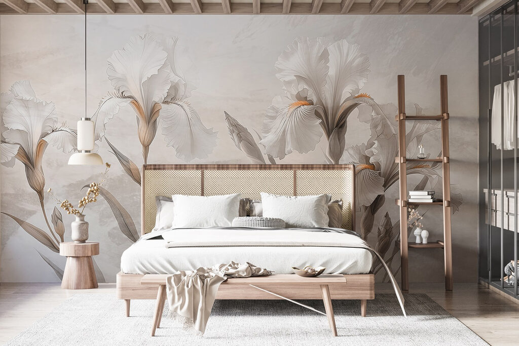 Elegant floral composition in muted tones