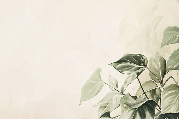 Serene greens in soft light