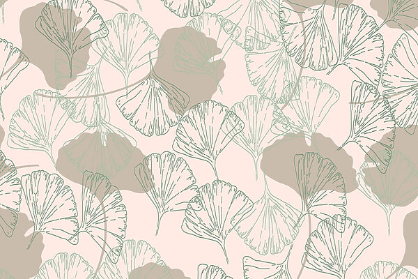 Pattern of leaves on a light background Pattern of leaves on a light background
