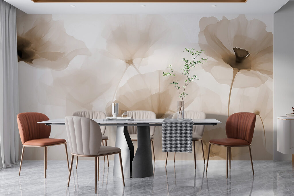 Group of flowers on a white background