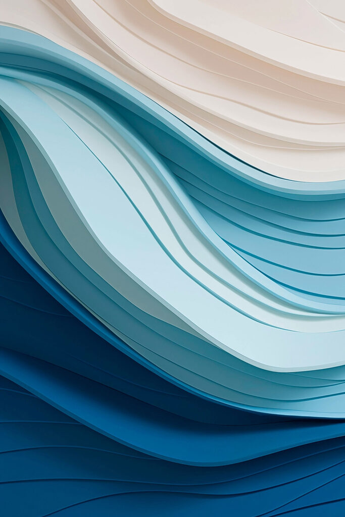 Blue and white wavy lines Blue and white wavy lines