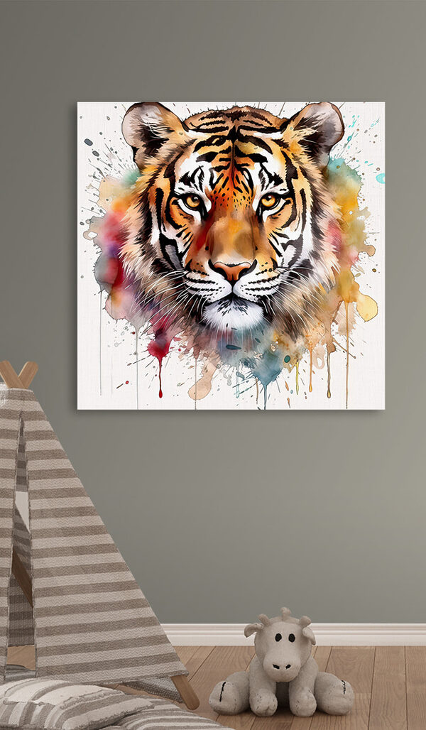 Tiger s farebnými škvrnami Tiger s farebnými škvrnami