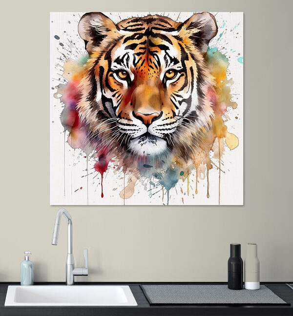 Tiger s farebnými škvrnami Tiger s farebnými škvrnami