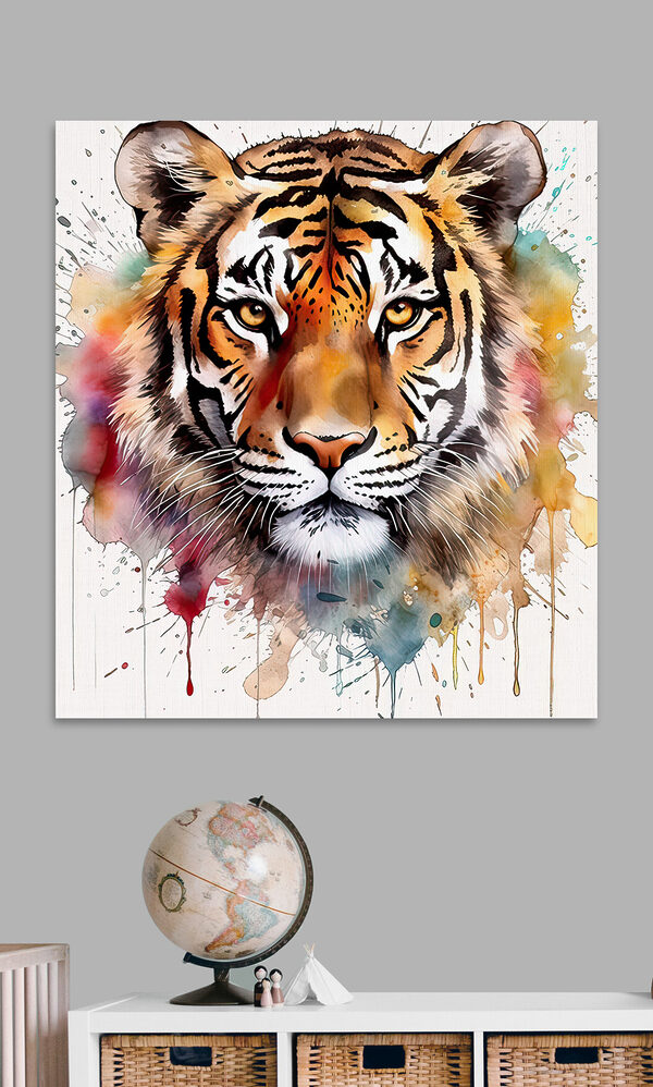 Tiger s farebnými škvrnami Tiger s farebnými škvrnami