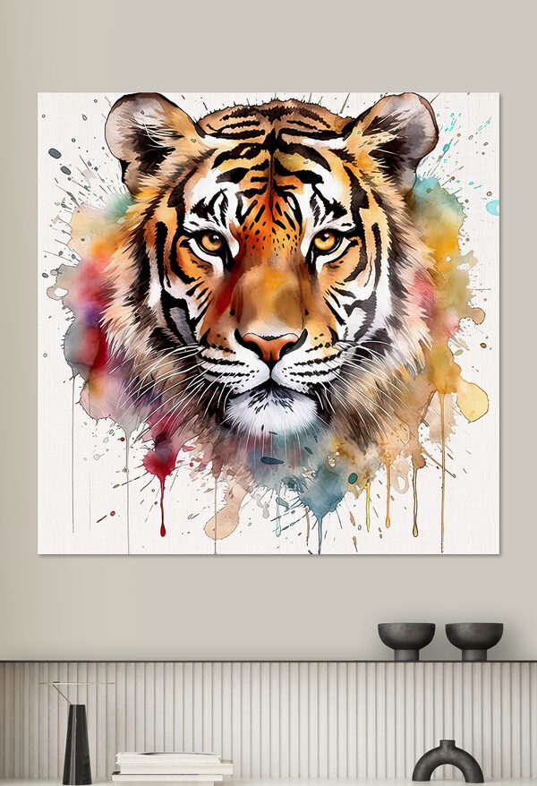 Tiger s farebnými škvrnami Tiger s farebnými škvrnami