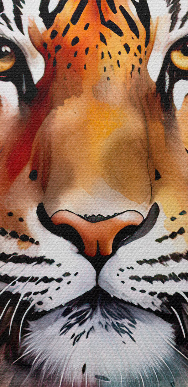 Tiger s farebnými škvrnami Tiger s farebnými škvrnami