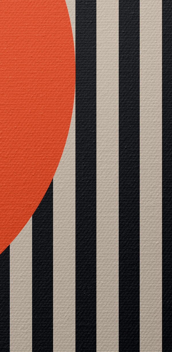 Čierne a oranžové geometrické tvary Čierne a oranžové geometrické tvary