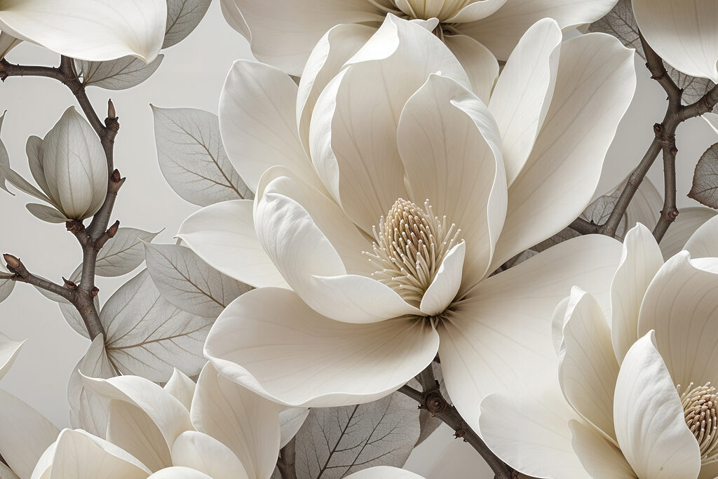 Delicate blooms in soft hues Delicate blooms in soft hues