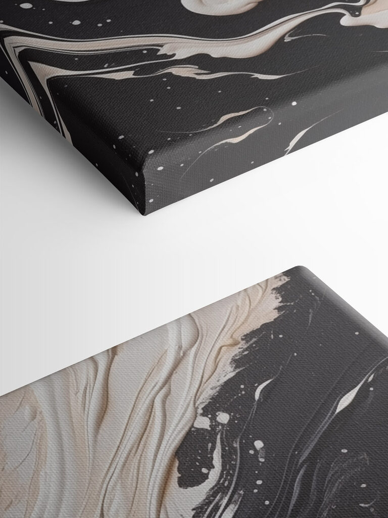 Black and white paint