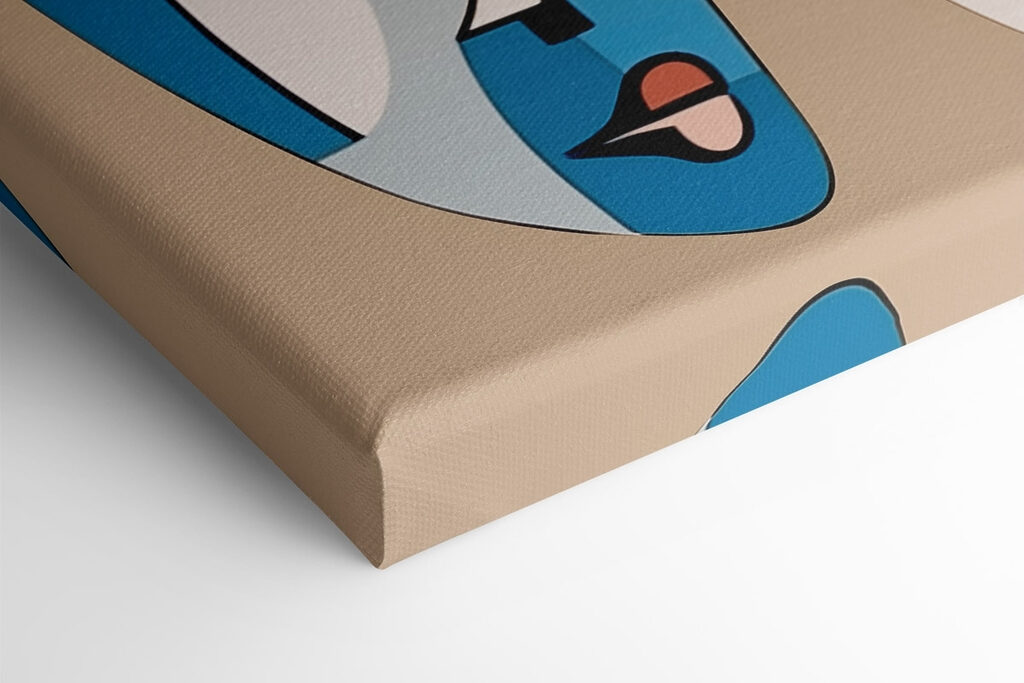 Group of faces painted on a wall