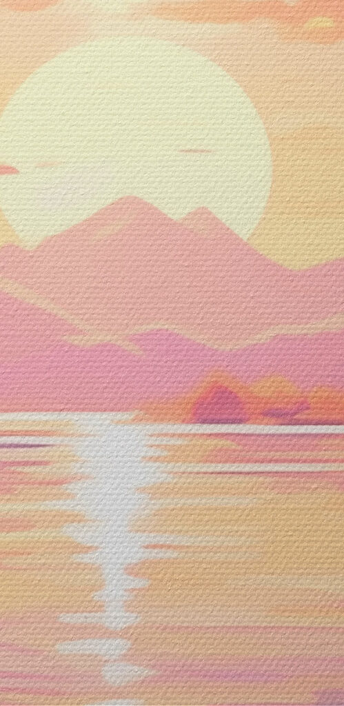 Pink flowers next to a lake Pink flowers next to a lake