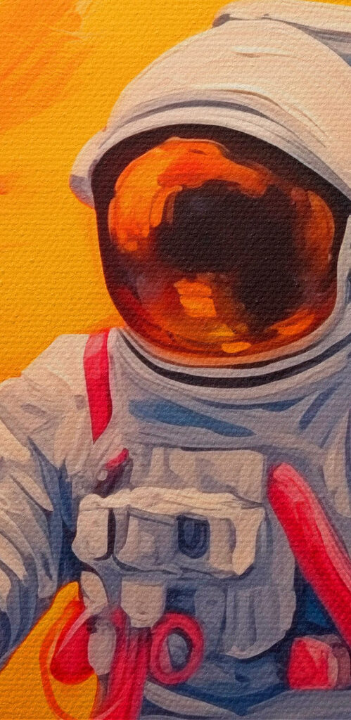 An astronaut holding a balloon An astronaut holding a balloon