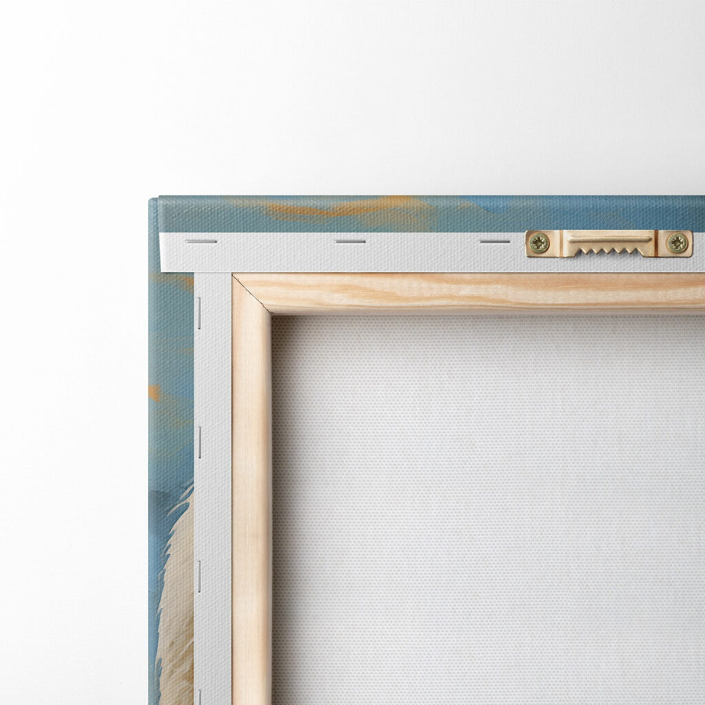 Pair of white ducks with orange beaks