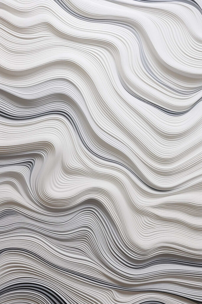 White and black wavy lines