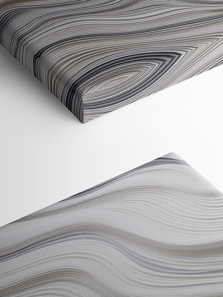 White and black wavy lines