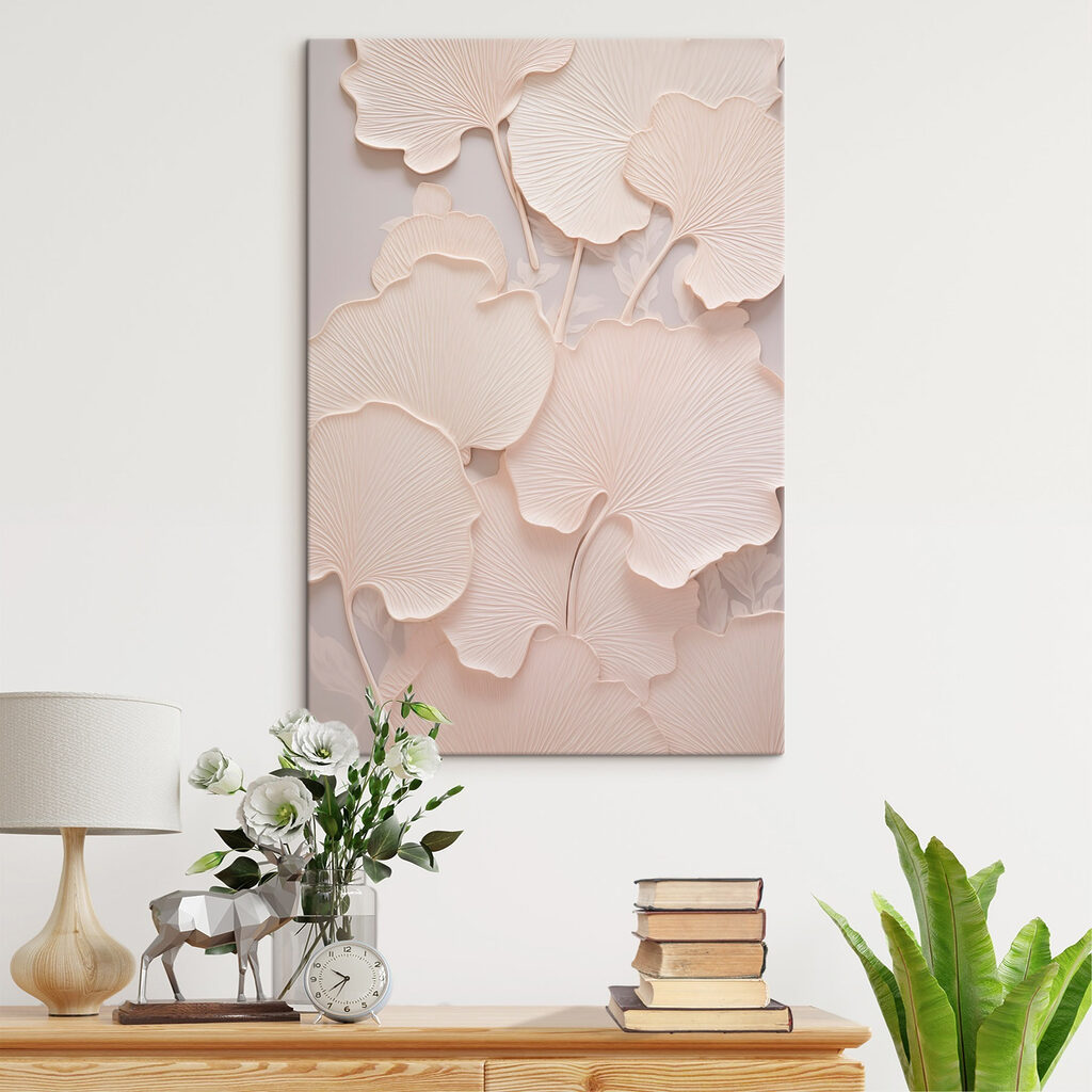 Group of white leaves