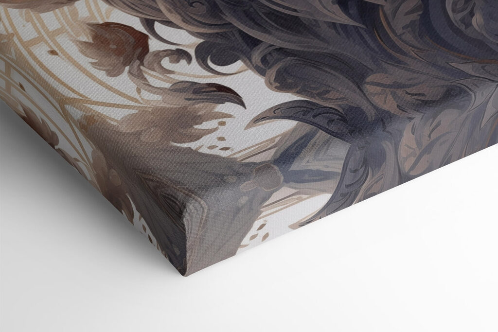 Lion with a decorative mane Lion with a decorative mane