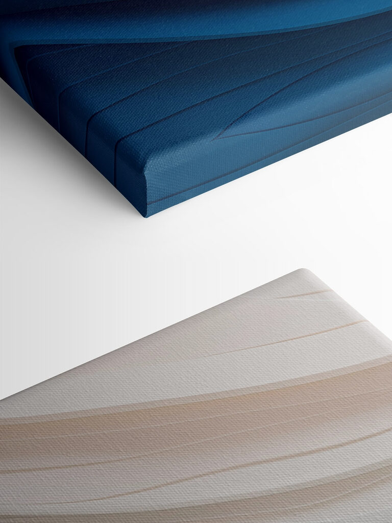 Blue and white wavy lines Blue and white wavy lines