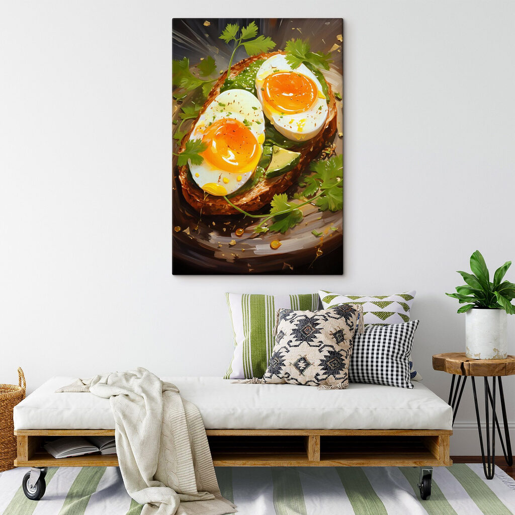 Breakfast delight on avocado toast