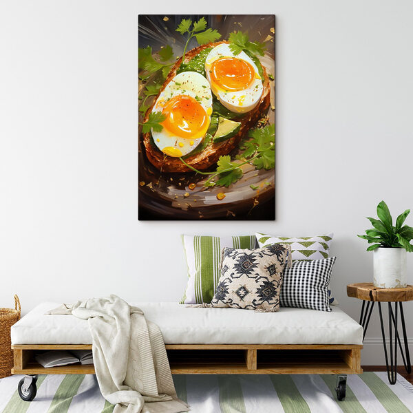 Breakfast delight on avocado toast