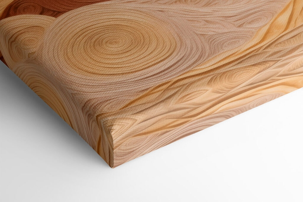 Art piece of fabric with wavy lines Art piece of fabric with wavy lines