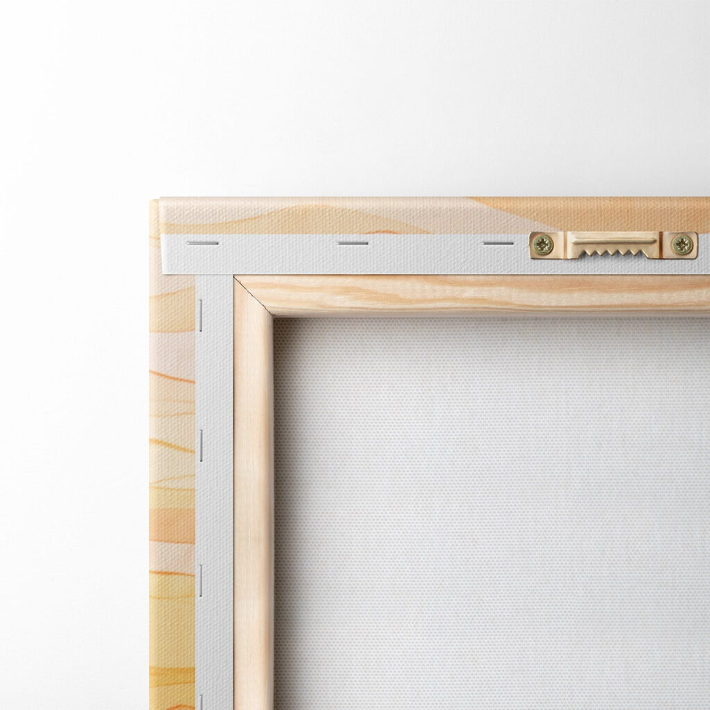 Art piece of fabric with wavy lines Art piece of fabric with wavy lines