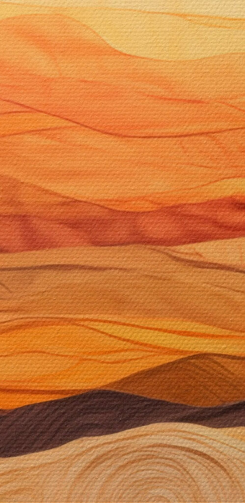 Art piece of fabric with wavy lines Art piece of fabric with wavy lines