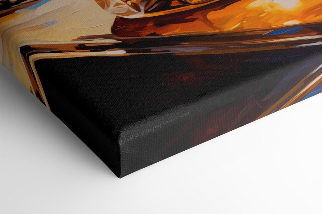 Glass of amber liquid with ice cubes