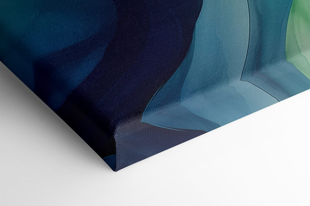 Fluid waves of blue and green Fluid waves of blue and green