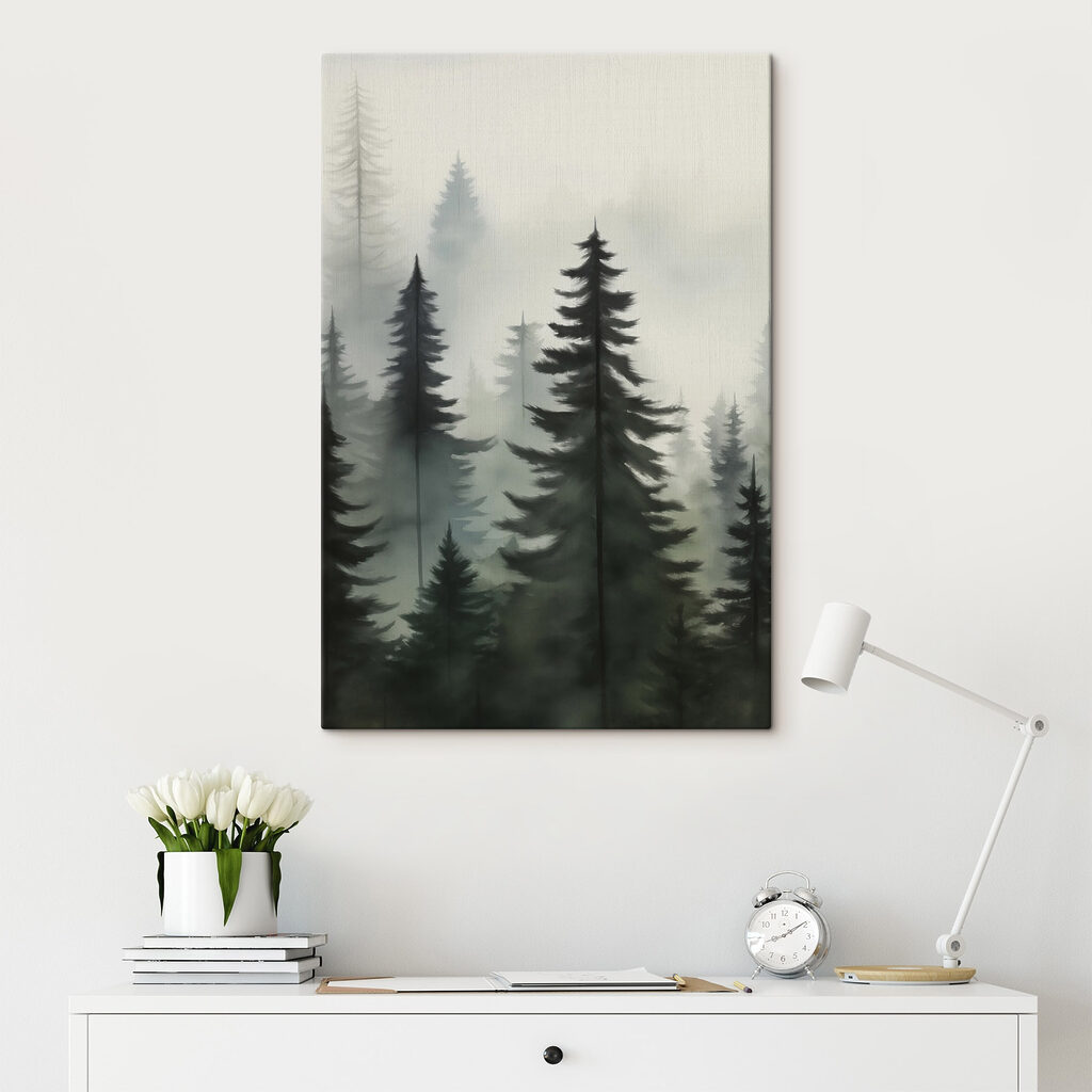 Group of trees in a forest Group of trees in a forest