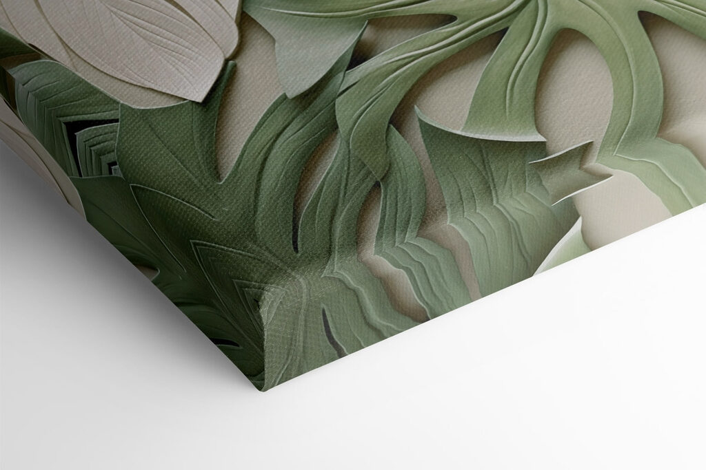 Group of green and white leaves Group of green and white leaves