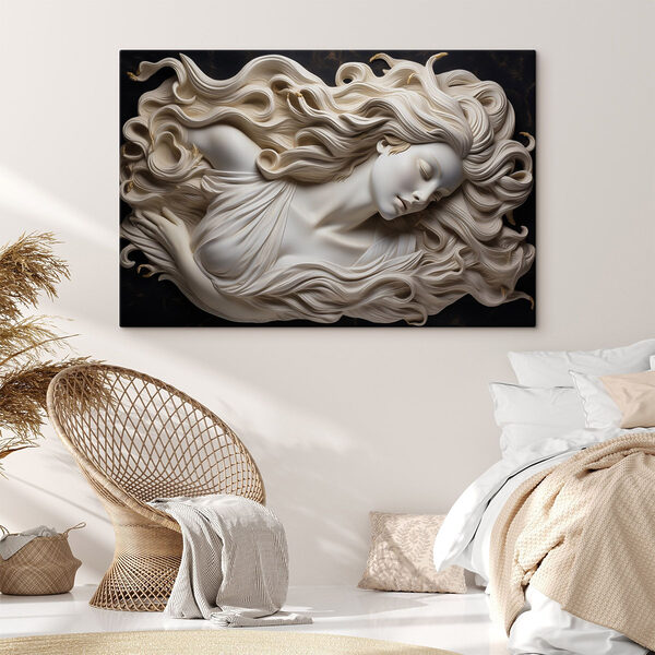 Socha ženy s dlhými vlasmi Socha ženy s dlhými vlasmi