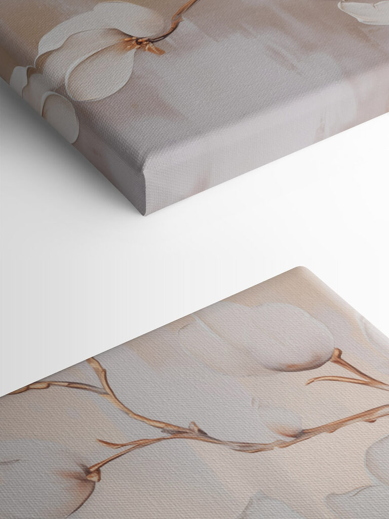 Painting of white flowers