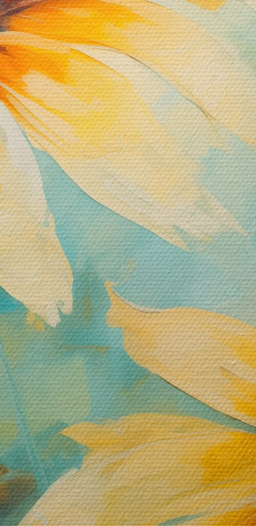 Painting of yellow flowers