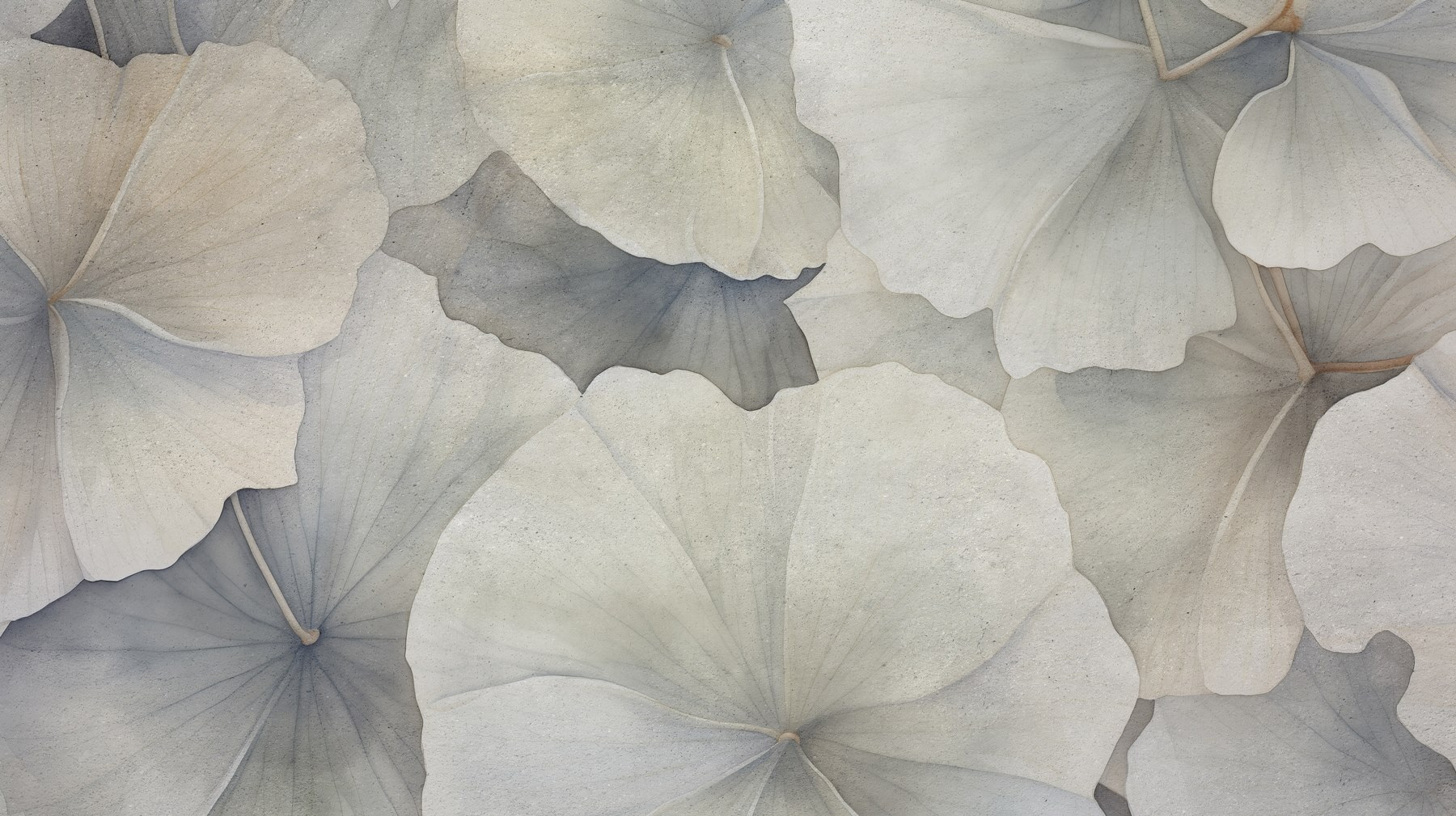 Soft petals in muted tones