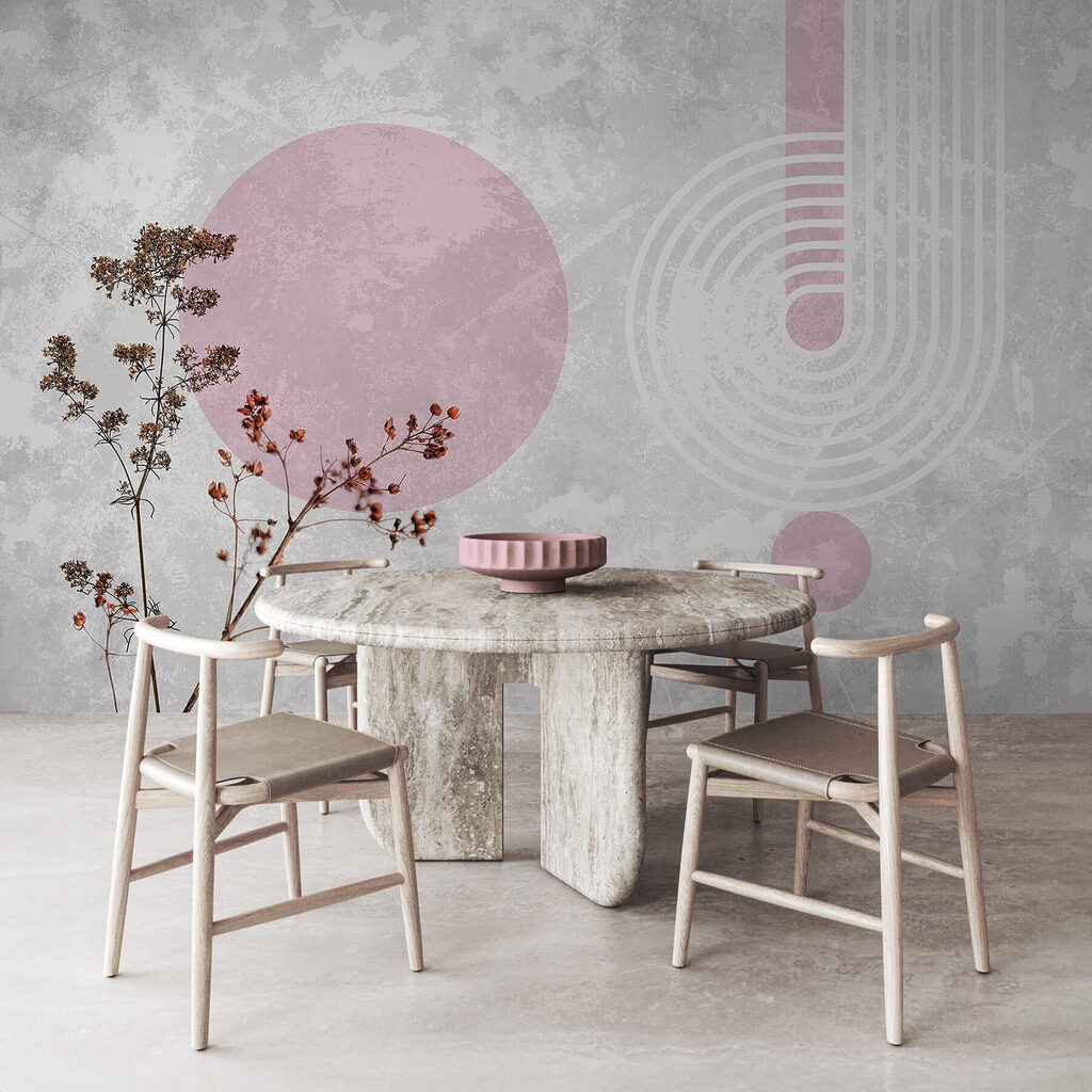 Plant with brown leaves and purple circles