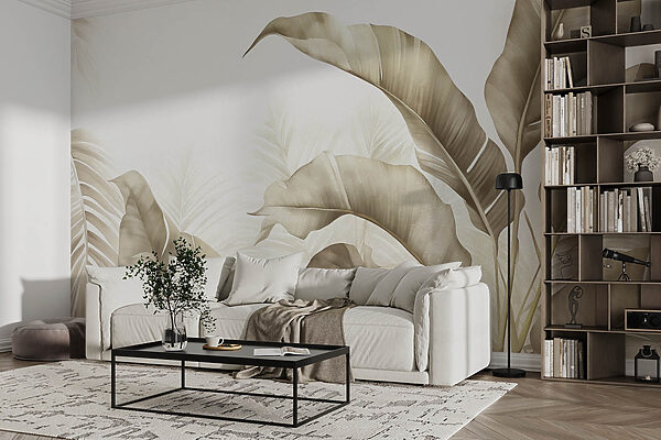 Pokojná, neutrálna botanická ilustrácia. Pokojná, neutrálna botanická ilustrácia.
