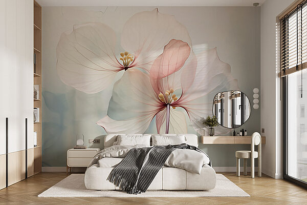 Jemné okvetné lístky v mäkkých odtieňoch Fototapety Jemné okvetné lístky v mäkkých odtieňoch