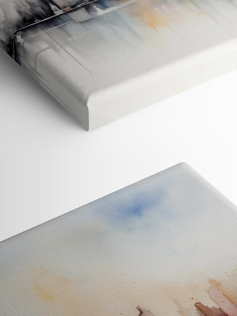 Watercolor of a city