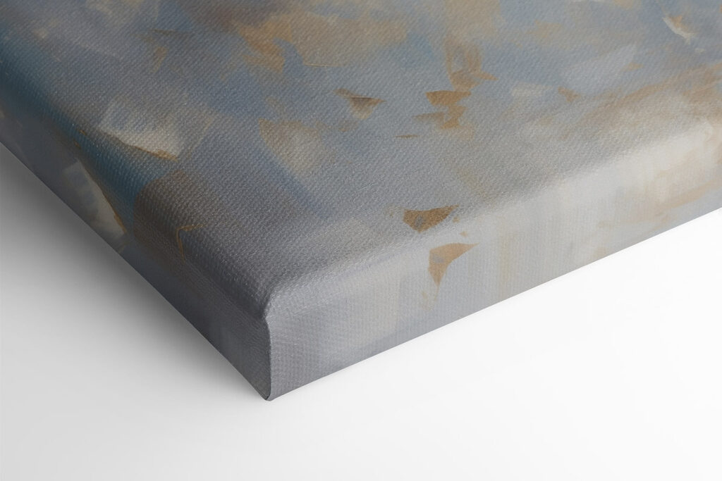 Painting of a woman in a white dress