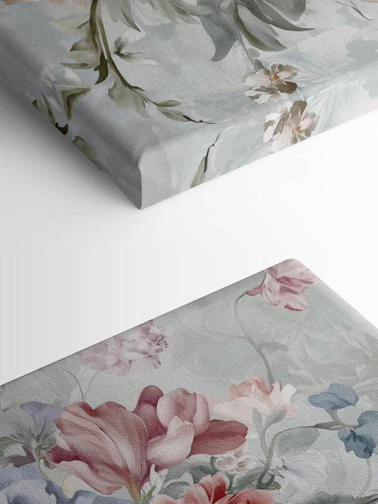 Painting of flowers in a vase